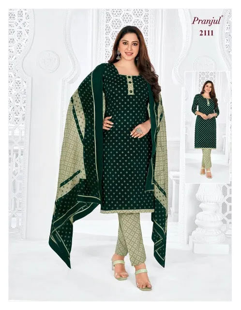 Pranjul Priyanshi Vol 21 Cotton Churidar Material (440x36)