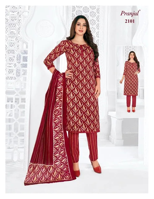 Pranjul Priyanshi Vol 21 Cotton Churidar Material (440x36)