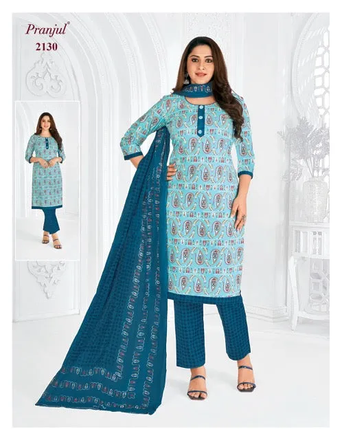 Pranjul Priyanshi Vol 21 Cotton Churidar Material (440x36)