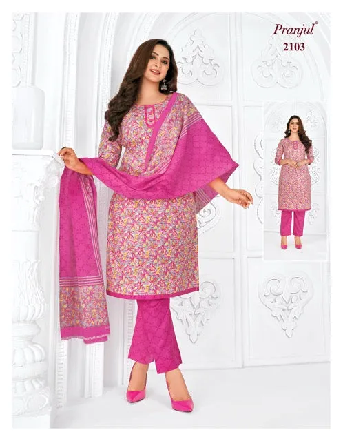 Pranjul Priyanshi Vol 21 Cotton Churidar Material (440x36)