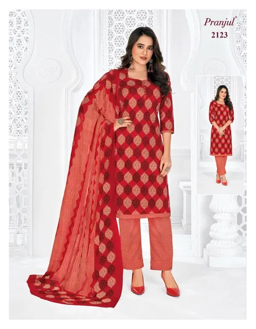 Pranjul Priyanshi Vol 21 Cotton Churidar Material (440x36)