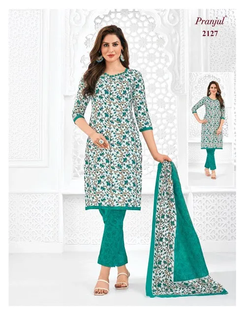 Pranjul Priyanshi Vol 21 Cotton Churidar Material (440x36)