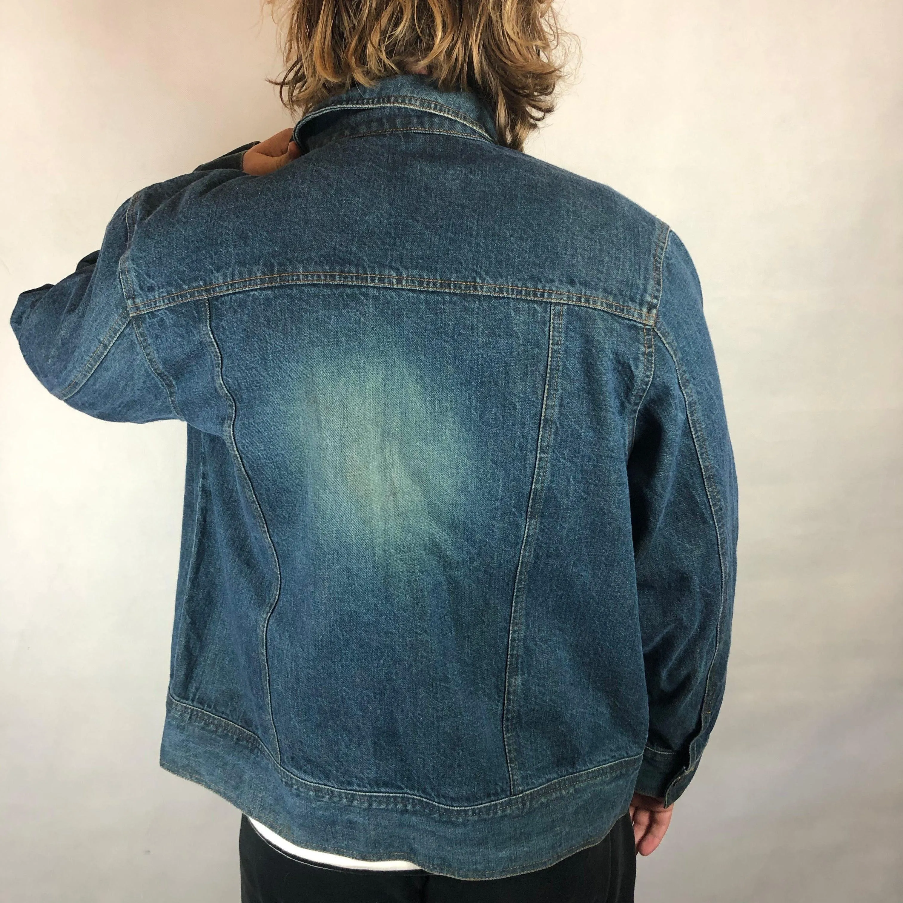 Prank Mens Classic Shirt Shape Denim Jacket - Size L