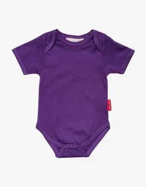 Toby Tiger Organic Basics Short Sleeve Vest - Purple