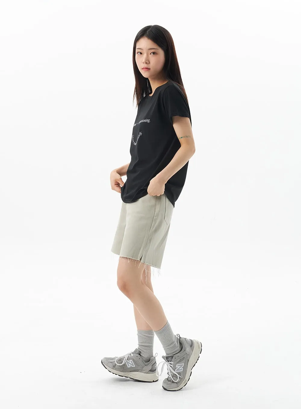 Wide Cotton Shorts OU323