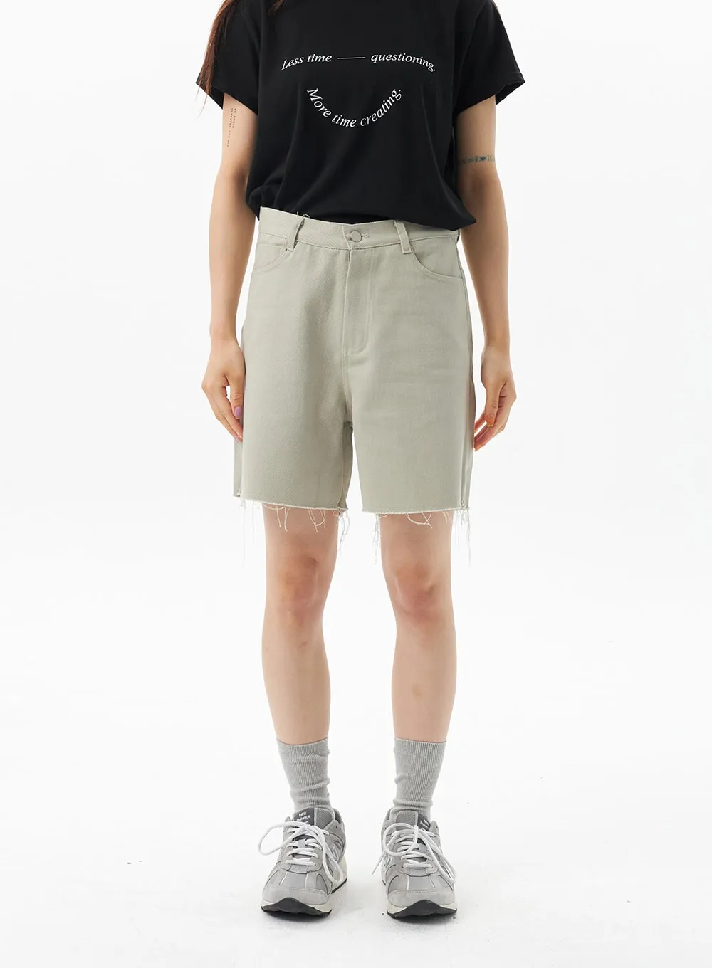 Wide Cotton Shorts OU323