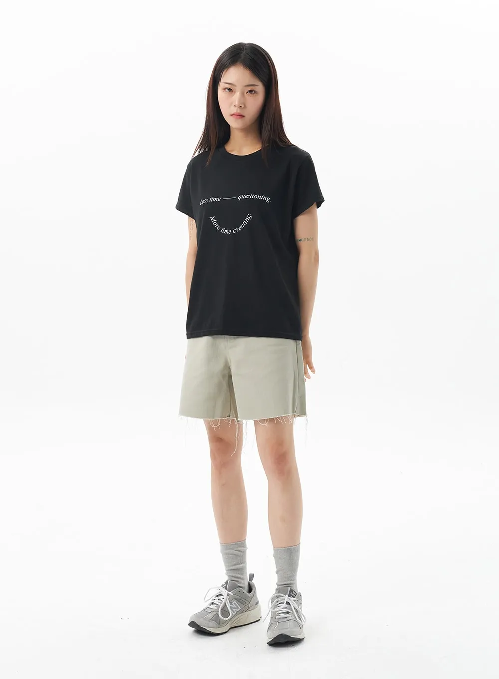 Wide Cotton Shorts OU323