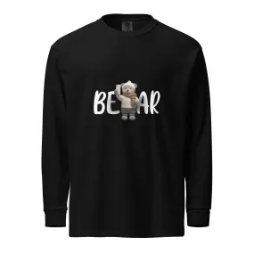 Winter Sweater Bear Garment-dyed heavyweight long-sleeve shirt