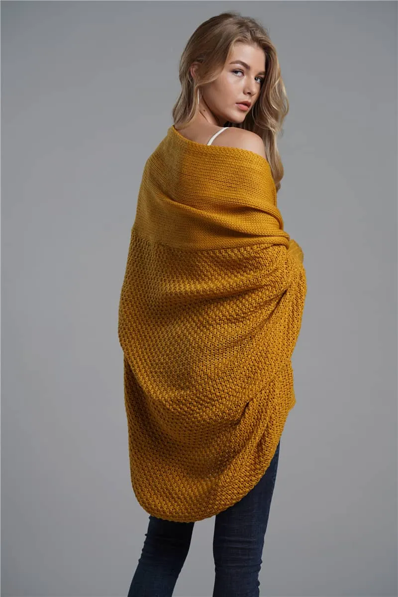 Women's cardigan sweater dolman sleeve knitted coat